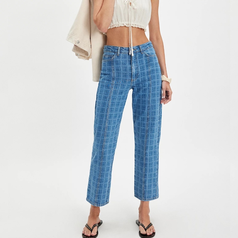 Damson Madder Tovie Laser Check Jeans